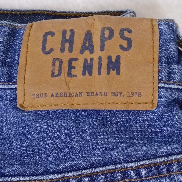 Vintage Chaps Jeans Mens Size 40x32 Straight Fit Blue Denim Relaxed Casual - Picture 8 of 16